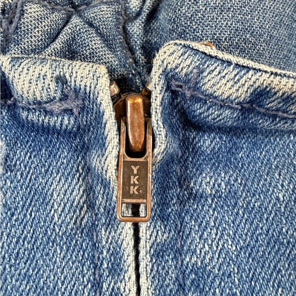 GRLFRND Gianna Denim Sweetheart Neck Bustier Midi Charmed Life Blue Dress Size S - Picture 8 of 16